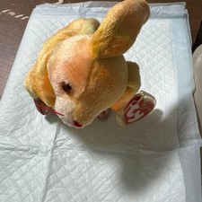 Ty colorful rabbit plush toy #b07d62
