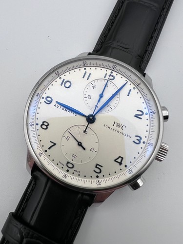 IWC Portugieser IW371446 41mm SS Silver Dial Automatic Watch #...
