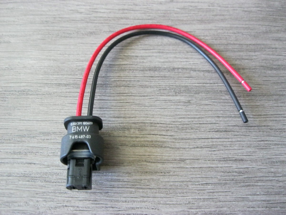 For BMW Fuel Injector Wiring Connector Pigtail Plug Socket 7615487