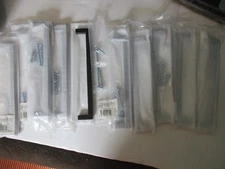 Lot of 10 NEW GlideRite 21683-192-MB-1 MATTE BLACK Solid Square Cabinet Bar Pull