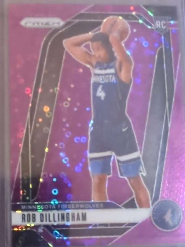 2024-25 Panini Prizm - Prizms Fast Break Purple #250 Rob Dillingham /75