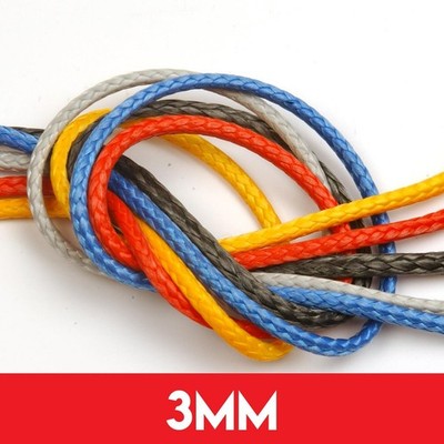 3 mm Dyneema SK78 Seil - strapazierfähig 12 Strang Dyneema