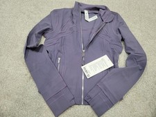 Lululemon Define Cropped Jacket Nulu Size 8 Color Grape Mist/Mirror Silver/Mirro