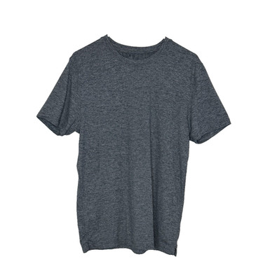 7 Diamonds Men s Blue Heathered Core Active Tee Medium Performance Workout