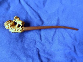 Alte Tabak Pfeife Meerschaum mit Pferd