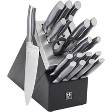 HENCKELS Graphite 20-pc Self-Sharpening Knife Set with Block - Black