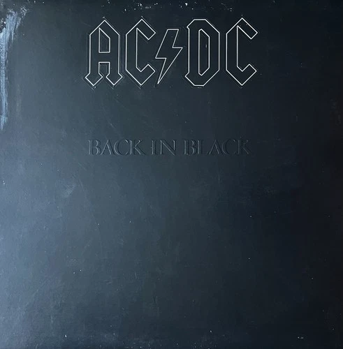 AC/DC –Back In Black-LP-original 1980-Atlantic -XSD 16018-insert-Embossed Cover