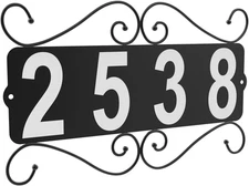 Premium Metal Address Plaque - Waterproof, Horizontal & Vertical Mounting Option