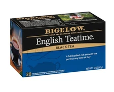 Case Pack of 6 English Teatime Black Tea Caffeinated Tea 20 Count BOX  120 Total