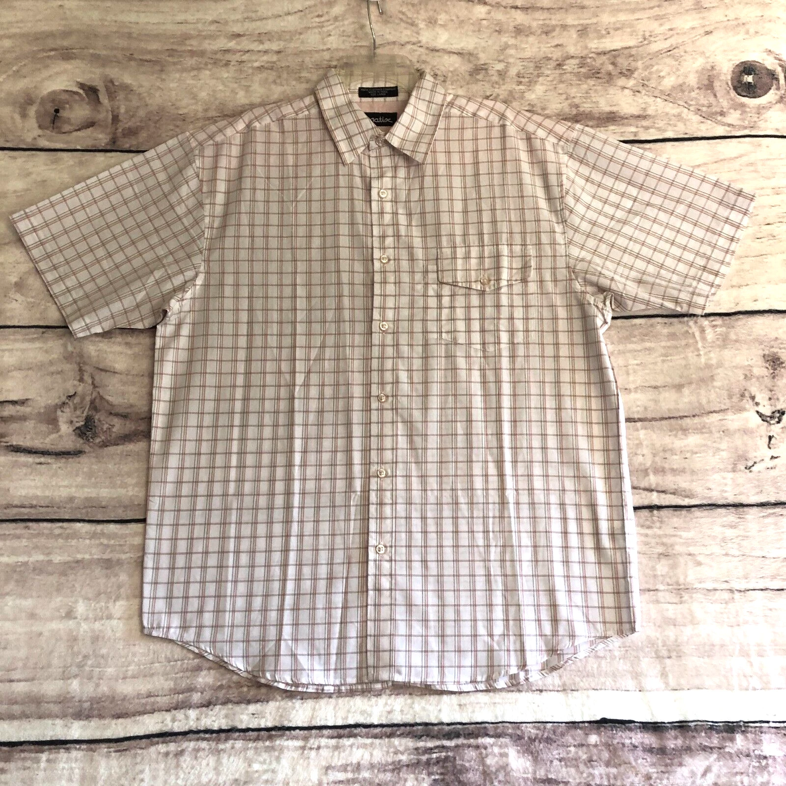 Vtg Matix Shirt L Mens White Check Plaid Short Sleeve Button Up Skater Y2K 90s
Opens in a new window