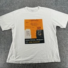 Uniglo Jean Michel Basquiat American Artist Neo Expressionism T Shirt White XL
