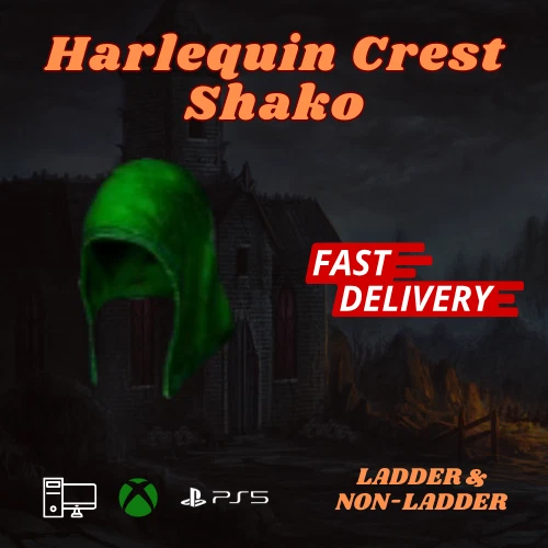 Shako Harlequin Crest MF Helm - D2R Diablo II Resurrected PC Xbox PS4 PS5