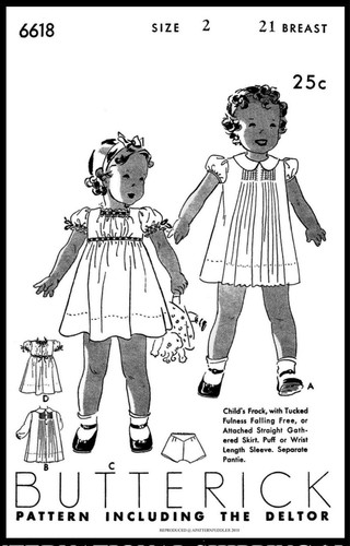 VESTIDO PARA NIÑA Butterick 6618 Bragas Patrón de costura Niño pequeño ~2~ 30 Moda - Imagen 4 de 4