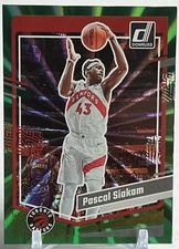 2023-24 Donruss Pascal Siakam Green Laser Holo Basketball Card