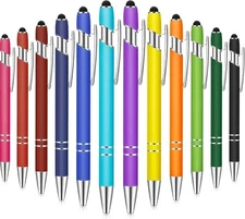 24 Pack Stylus Pens for Touch Screens - Universal 2 in 1 Stylus Black Ink Pen