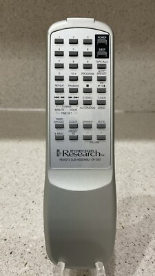 OEM Emerson Research ER-2001 Smartset AM/FM Clock Radio Remote Control Silver