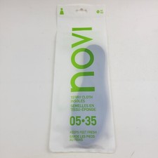 Novi Terry Cloth Insoles Eco Friendly- Size 5 05.35 New