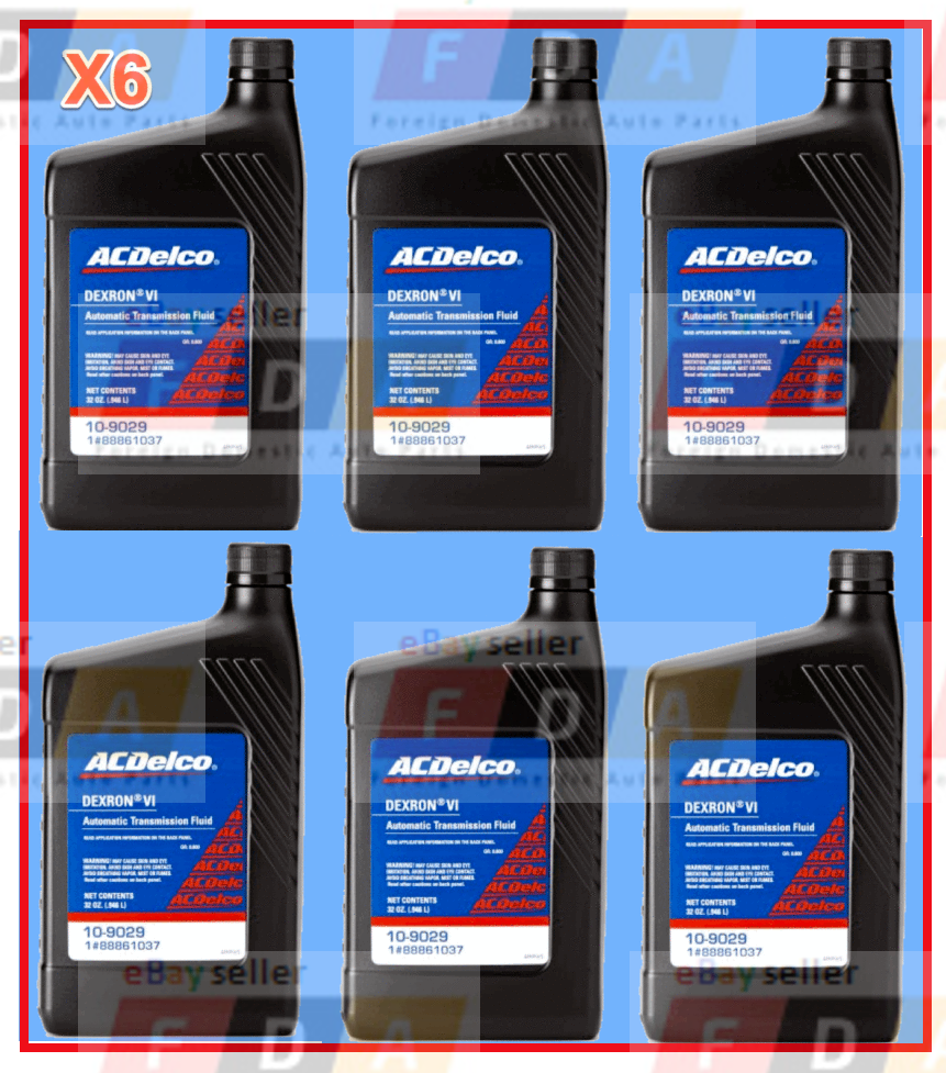 6 Quarts GMC OEM Automatic Transmission Fluid ATF AcDelco Dextron