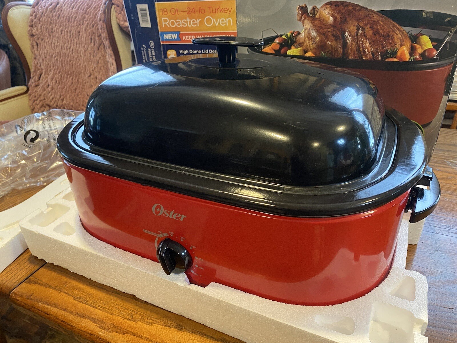 Oster 18Quart Roaster Oven Red CKSTRS18RHDW eBay
