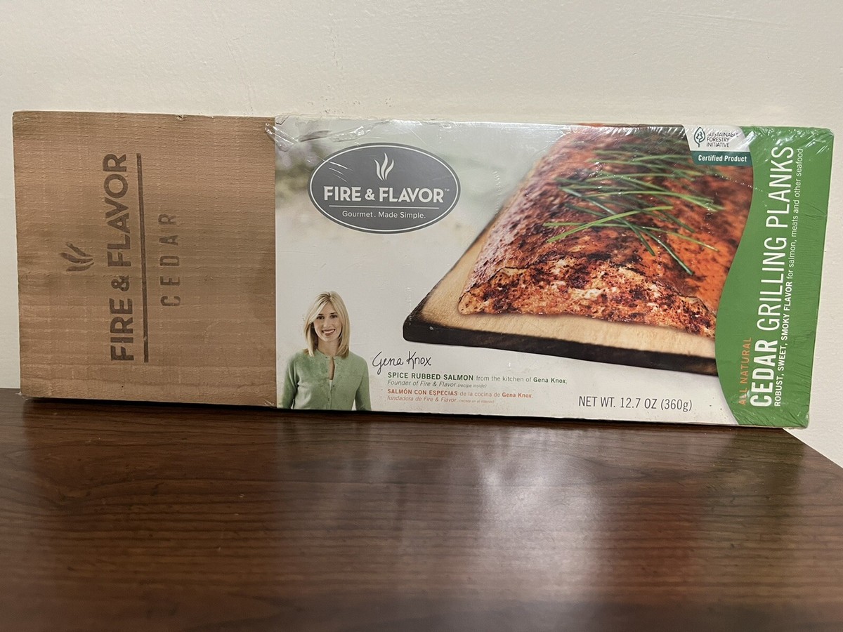 Gena Knox pack Fire and Flavor Cedar Grilling Planks All Natural