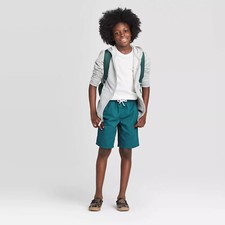 Cat  Jack Boys' Woven Pull-On Drawstring Waist Shorts, 6-7 Small, 8-10 Medium
