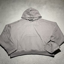 Playboy By Pacsun Hoodie Womens Large Gray Oversized Zip Logo Baggy Loose