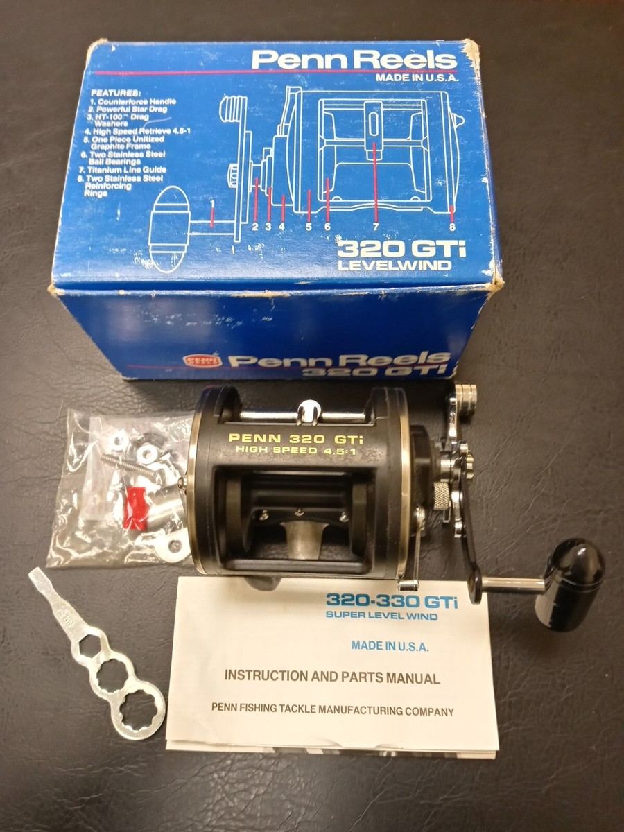 美品 ★ PENN 320 GTi GRAPHITE HIGH SPEED Penn 320 GTi High Speed 4.5:1 Graphite Fishing Reel