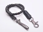 25" Strong Twisted Biker Trucker Keyring Jean Leather Chain Braided Wallet Chain