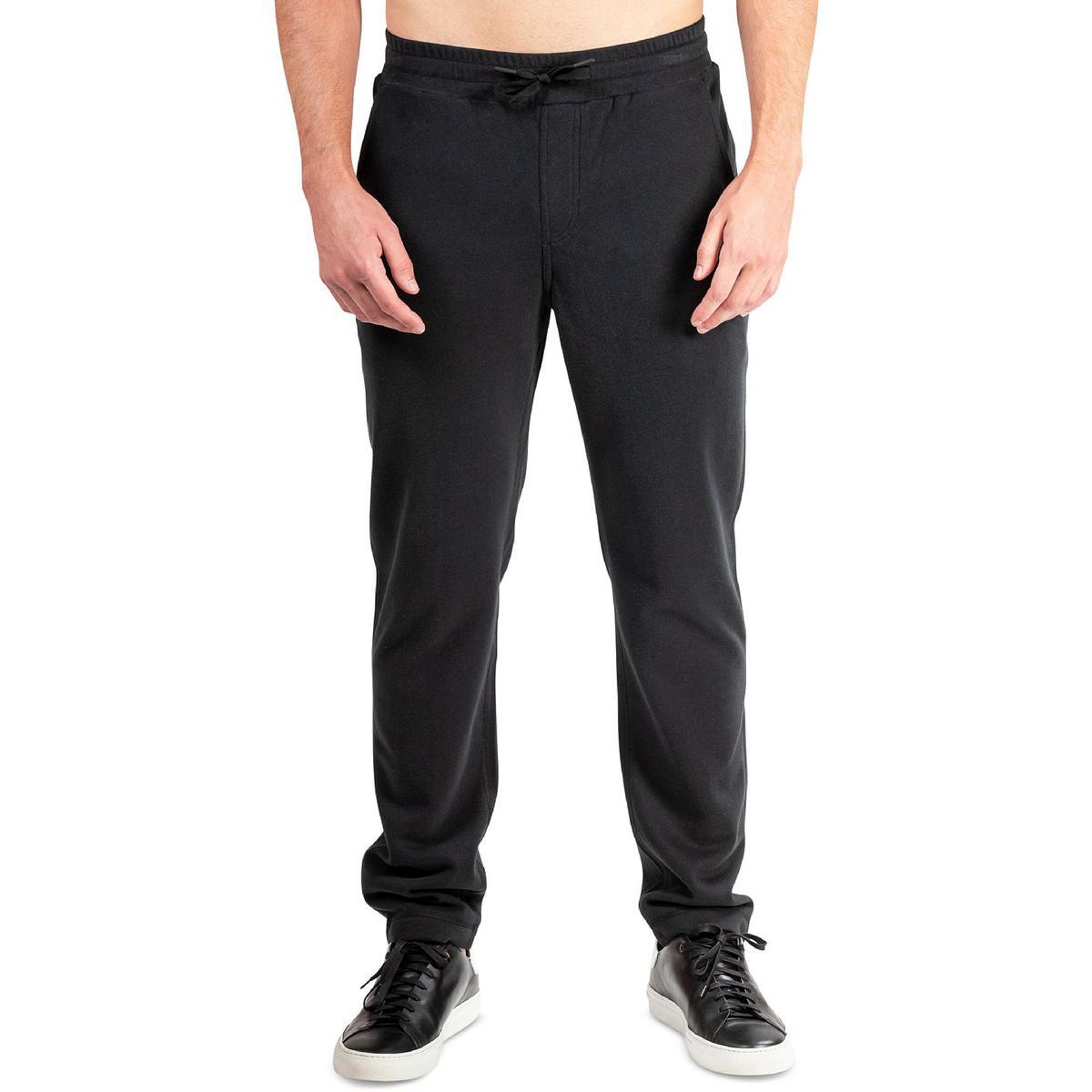 Мужские черные трикотажные брюки для дневных пробежек Natori Enso на завязках M BHFO 1955 6790₽