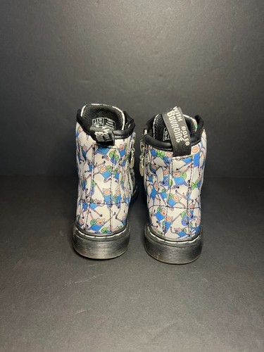 Botas para niños Doc Dr Martens Cartoon Network Adventure Time Finn con cordones y cremallera 10 - Imagen 7 de 10
