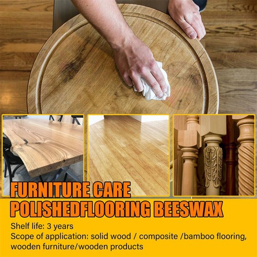 Beeswax Furniture Polish Wood Seasoning Beewax - Natural Wood Wax Traditional - Picture 8 of 12