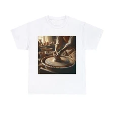 Unisex Adult T Shirt Pottery Spinning Serene Spirit