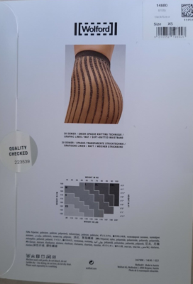 Collants Noirs Wolford Carol 20D Taille XS - Référence 14880, Neufs Avec étiquettes, Ultra-fins