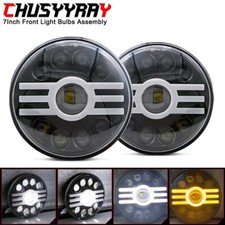 Pair 7 Round Led Headlights Highlow Beam For Jeep Wrangler Jk Tj Lj Cj Trucks
