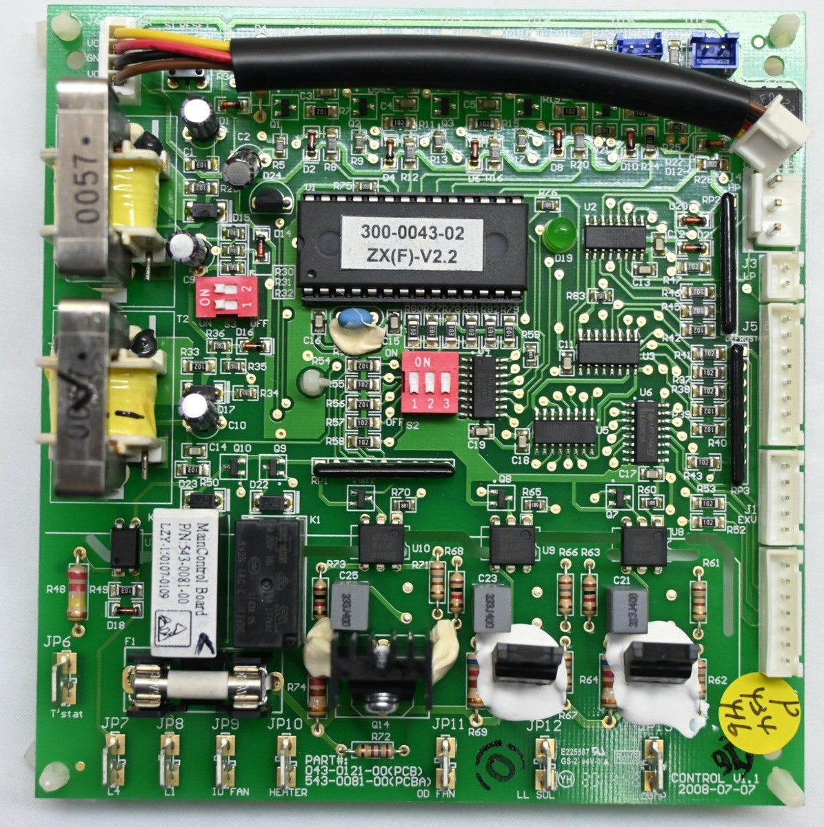 EMERSON COOPLAND 543-0103-02 ZX(F)-V2.2 MAIN CONTROL BOARD