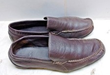 Lacoste Argon Lexi 2 Marrón Cuero Mocasín Delantal Puntera Sin Cordones Conducción Hombres Zapato 10M