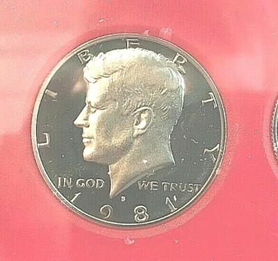 1981 P D S Kennedy Half Dollar In Mint Cello and Type 1 PROOF | eBay