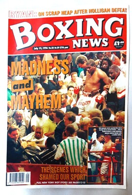 BOXING NEWS MAGAZINE 19 july 1996 wayne, janes, ryan, williams, golota, bowe