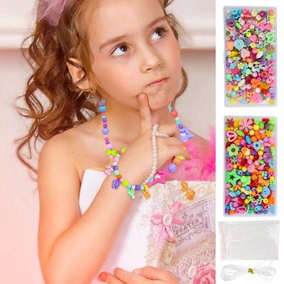 Kinder Perlen Kit kreative Mädchen Schmuck machen Kit Kids Perlen Bastelsatz Se