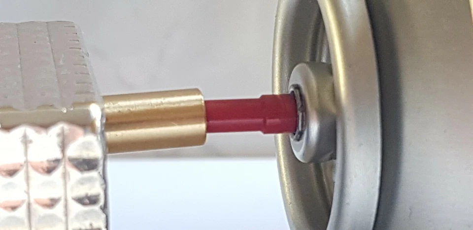 ST DuPont Lighter Refill adapter Line 1 Small Close Pin Valve & D57 Models New - Immagine 4 di 4