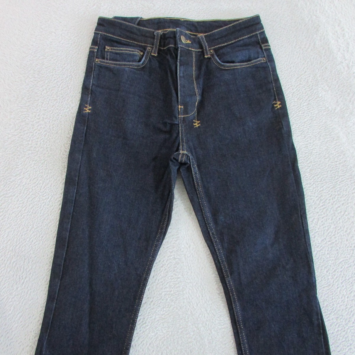 Ksubi Jeans Mens Size W28-W30 L30 Dark Blue Skinny Denim Button