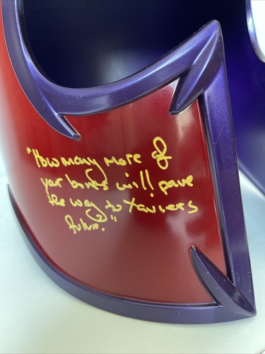 Matthew Waterson Signed Magneto X-men 97 Marvel Legends FS Helmet Beckett QR 2 - Picture 4 of 7