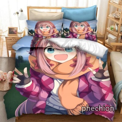Virtual Camp Anime Bettwäsche Set Anpassbar Kissenbezüge 80x80 Bettbezug 135x200