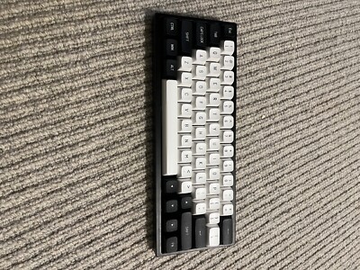 Custom built keyboard bakeneko60 fully built 60% keyboard akko v3 cream blues