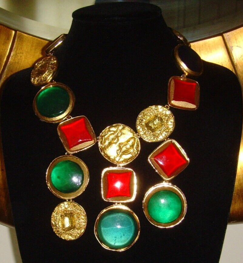 Kenneth J Lane (KJL) Statement Bib Necklace - image 8