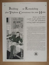 1929 AT&T Bell System Telephone Convenience for your Home vintage print Ad
