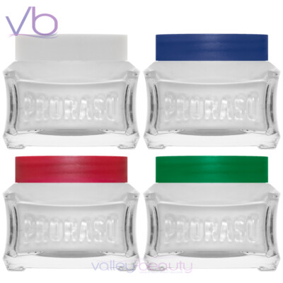 PRORASO Pre-Shave Creams | Red, White, Blue, Green | Aloe, Vitamin E, Sandalwood