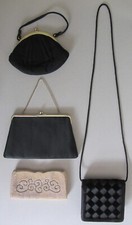 4 VINTAGE EVENING BAGS CLUTCH PURSES MADISON CREATION HL HARRY LEVINE PREV OWNED