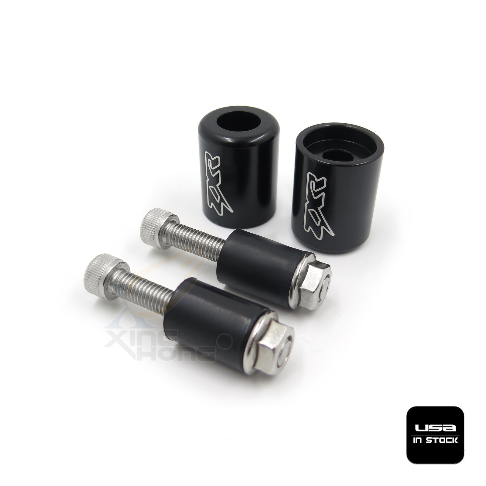 Black Bar Ends Rubber For 9512 Kawasaki Ninja ZX6R/0607 ZX10R/0005