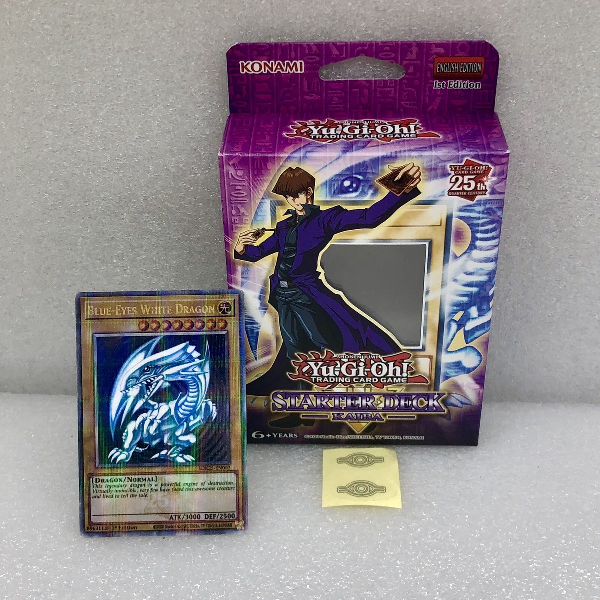 Starter Deck Kaiba 25th Ann Custom Box w/custom Card & Stickers